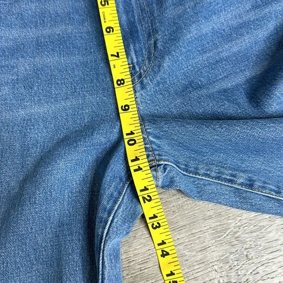 NEW Madewell x ISKO Patchwork Rigid Frayed Flare Jeans Sz 26