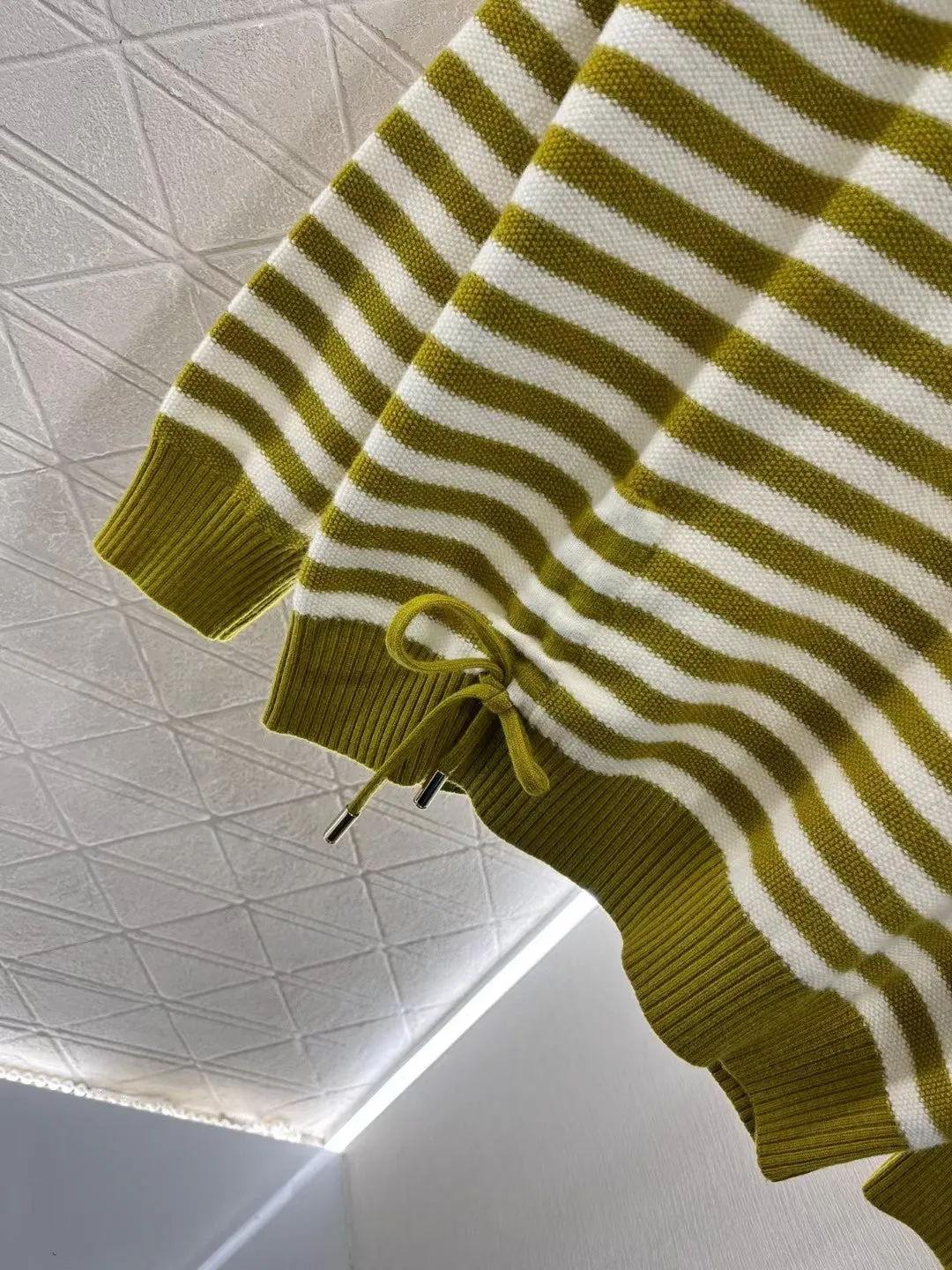 New Small Logo Striped Wool Sweater