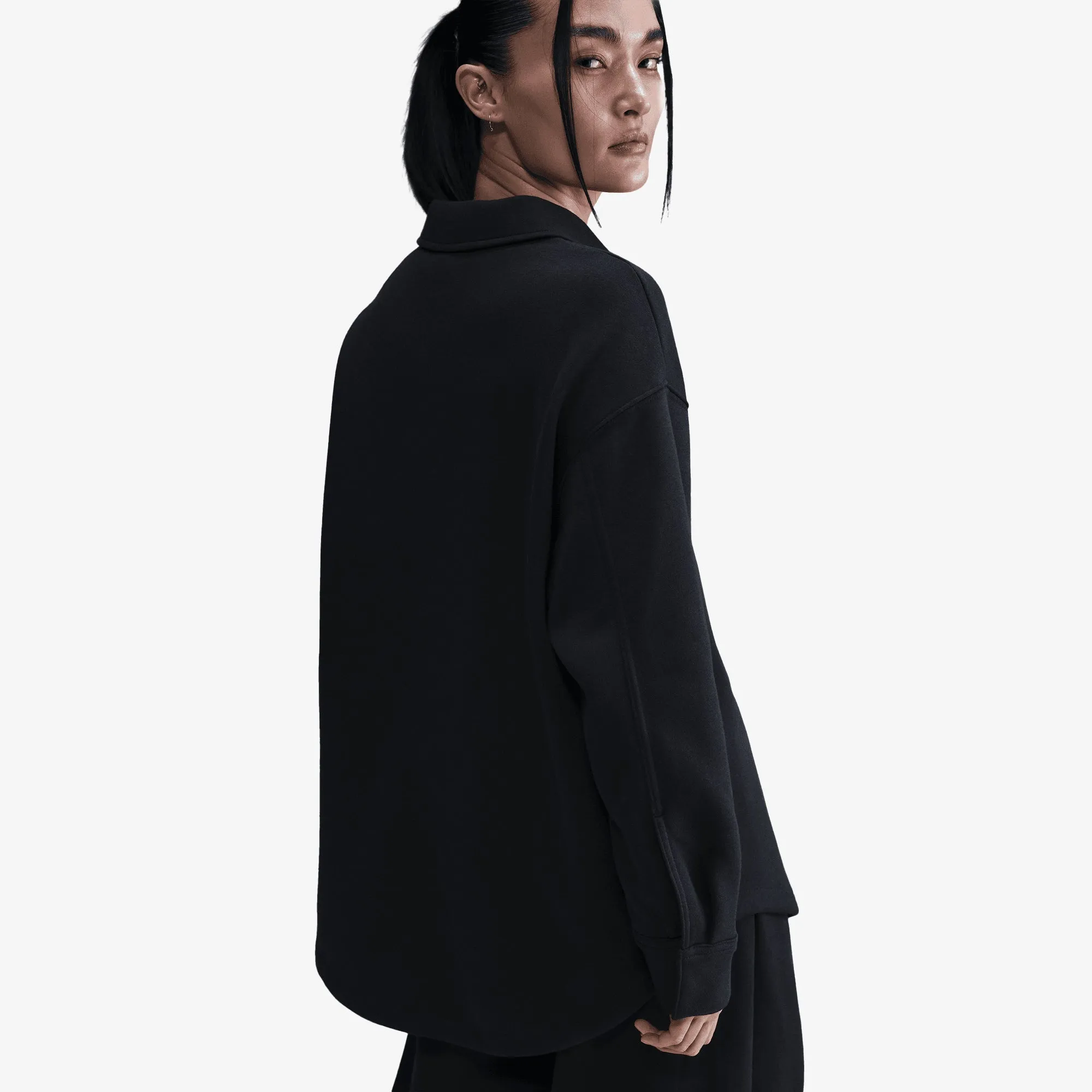 NIKE | PHOENIX FLEECE { BLACK/SAIL