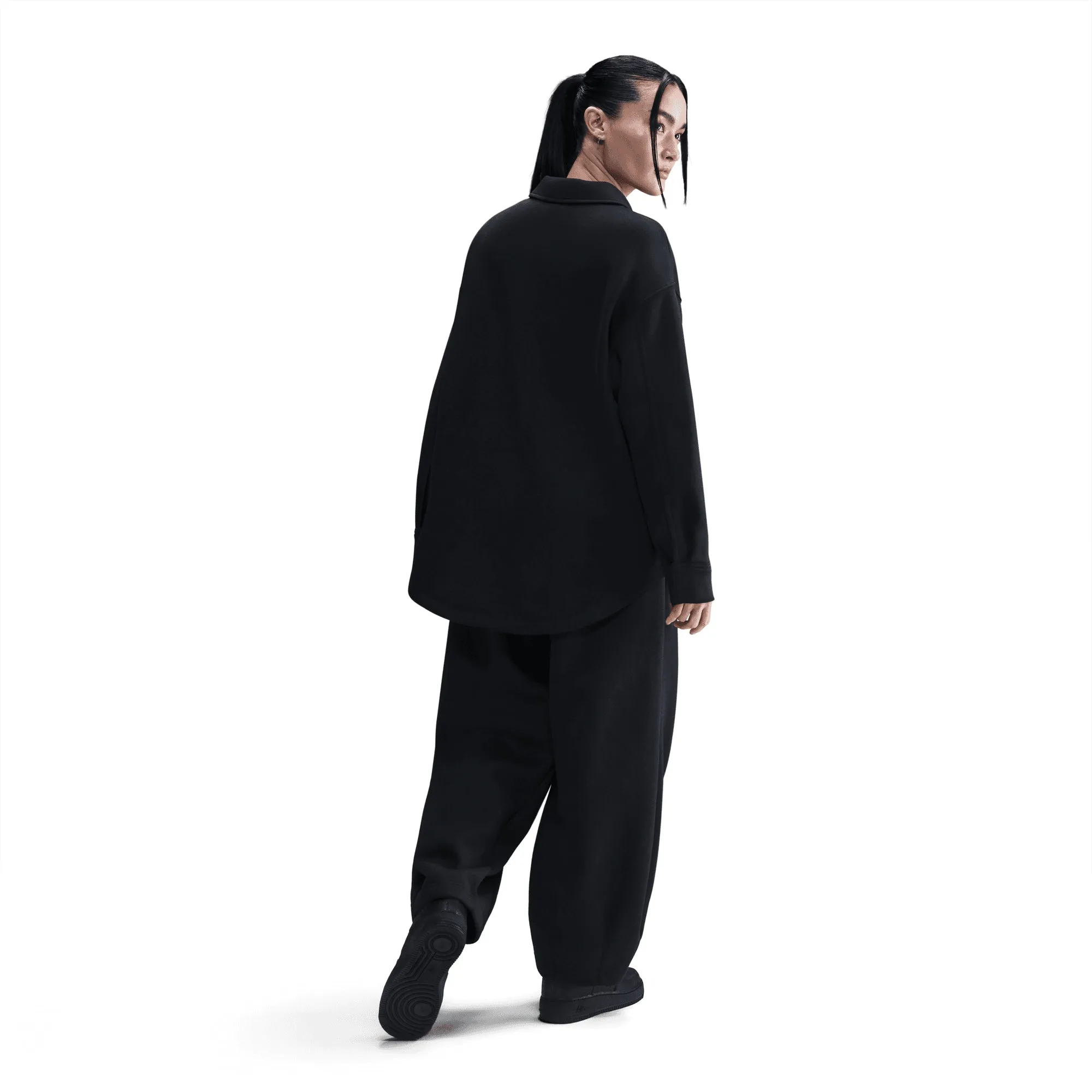 NIKE | PHOENIX FLEECE { BLACK/SAIL