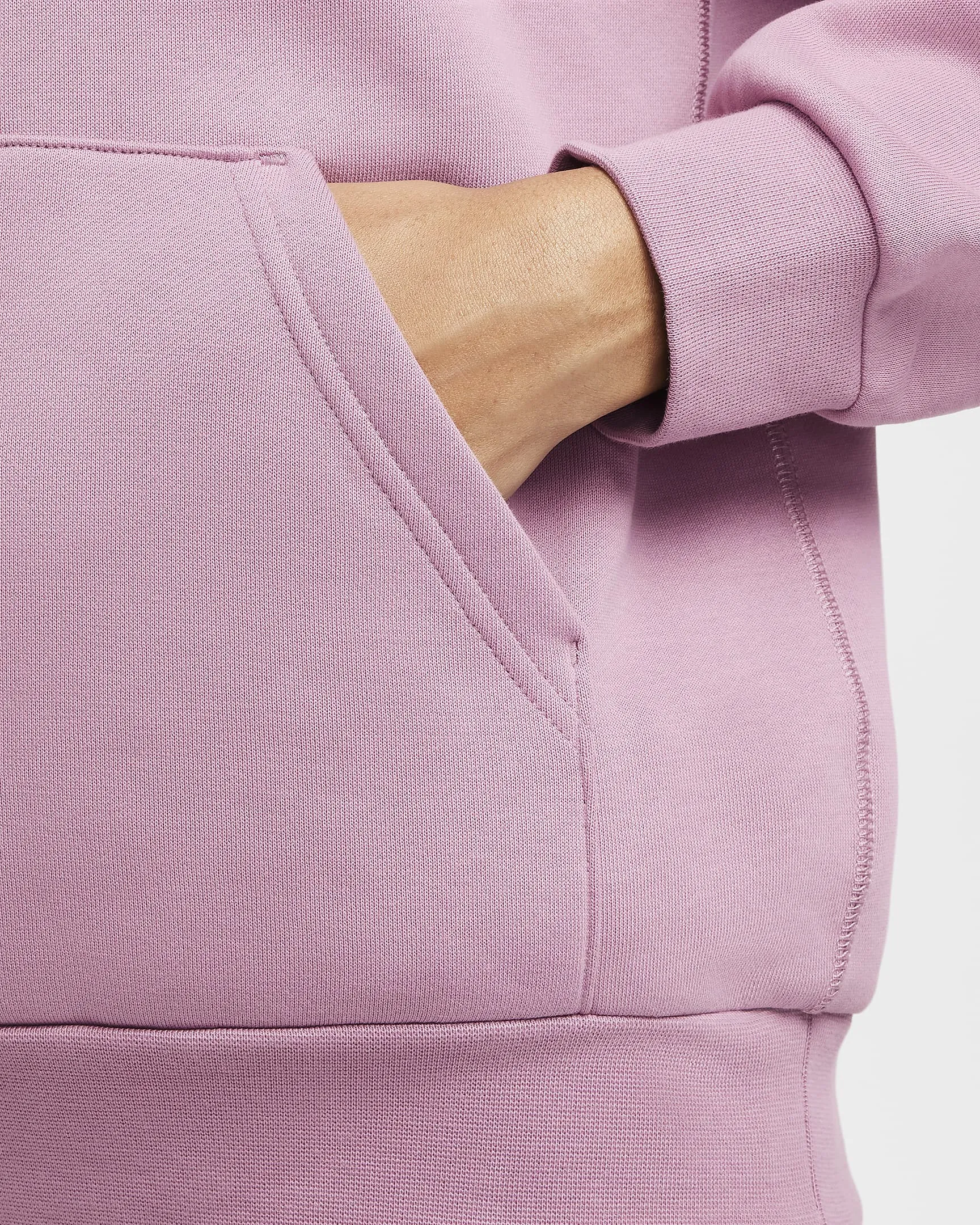 Nike SB Fleece Pullover Skate Hoodie Plum Dust/White