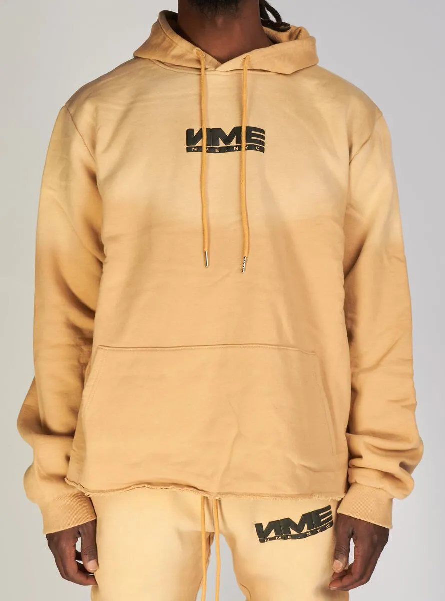 NME NYC Hoodie Fading Damien (Taupe Wash)