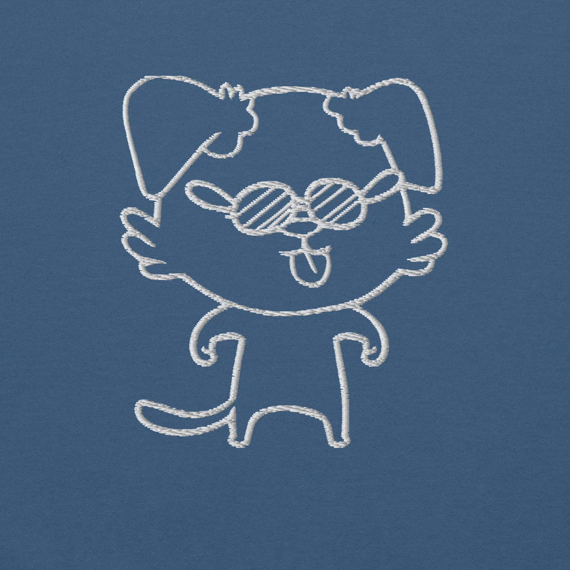 NOT THE LITTLE GUY Collection Mascot Embroidered Hoodie