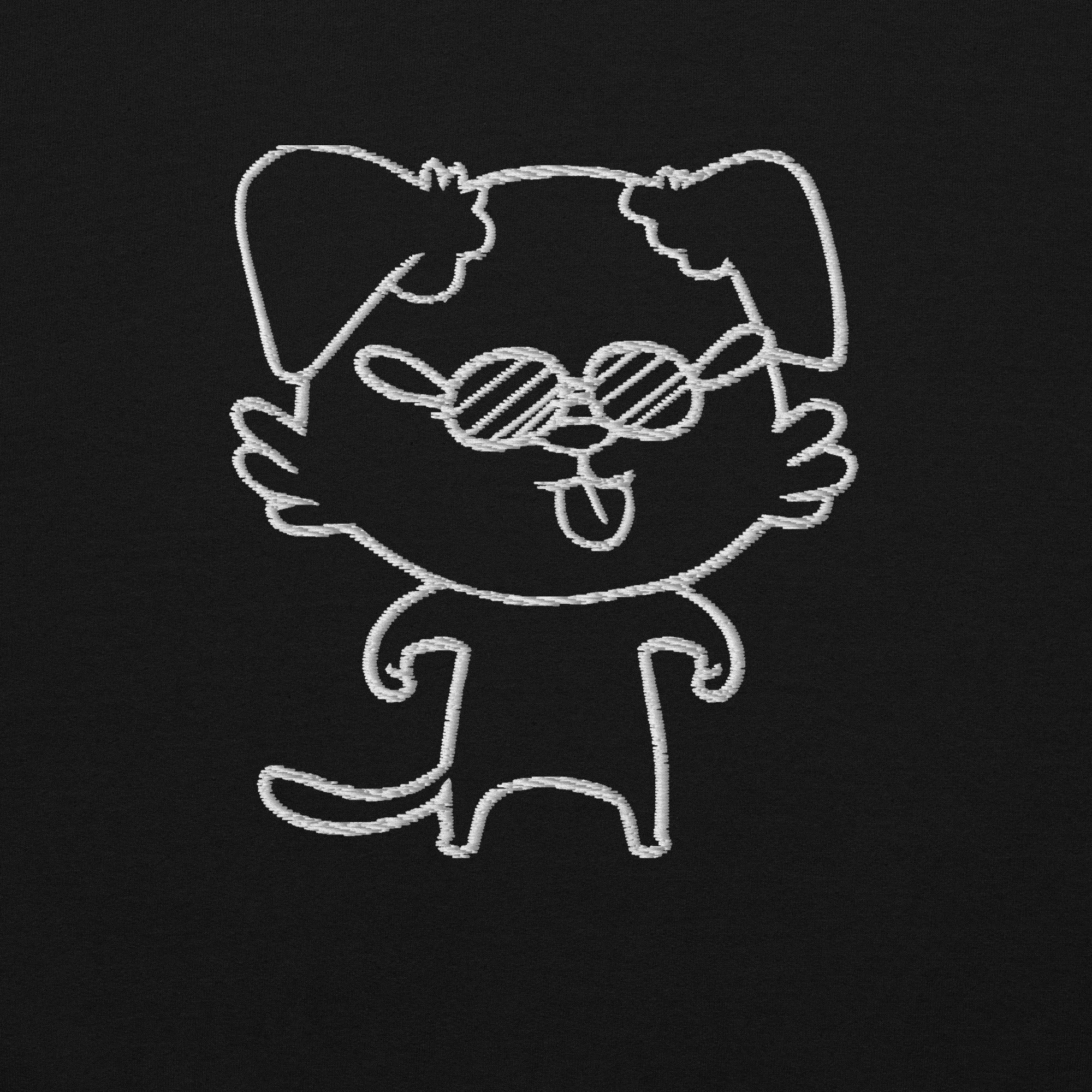 NOT THE LITTLE GUY Collection Mascot Embroidered Hoodie