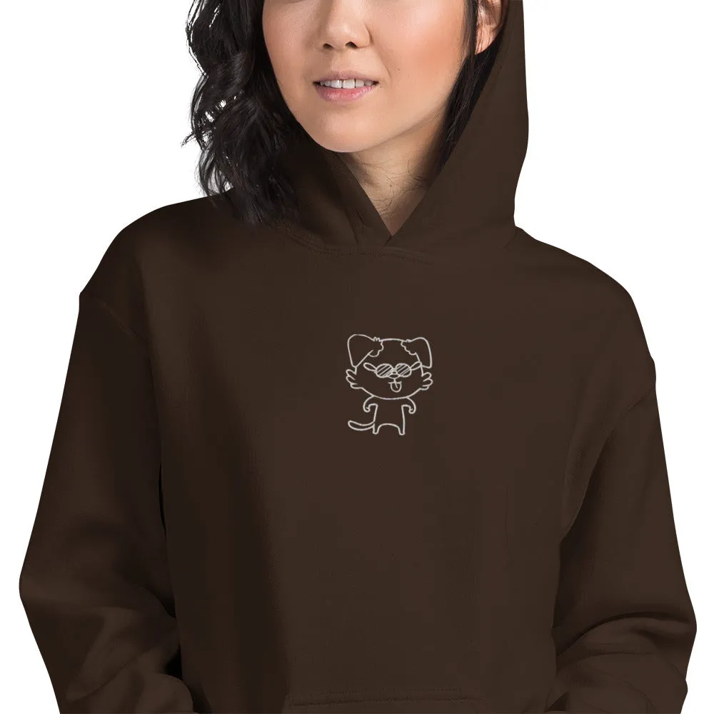 NOT THE LITTLE GUY Collection Mascot Embroidered Hoodie