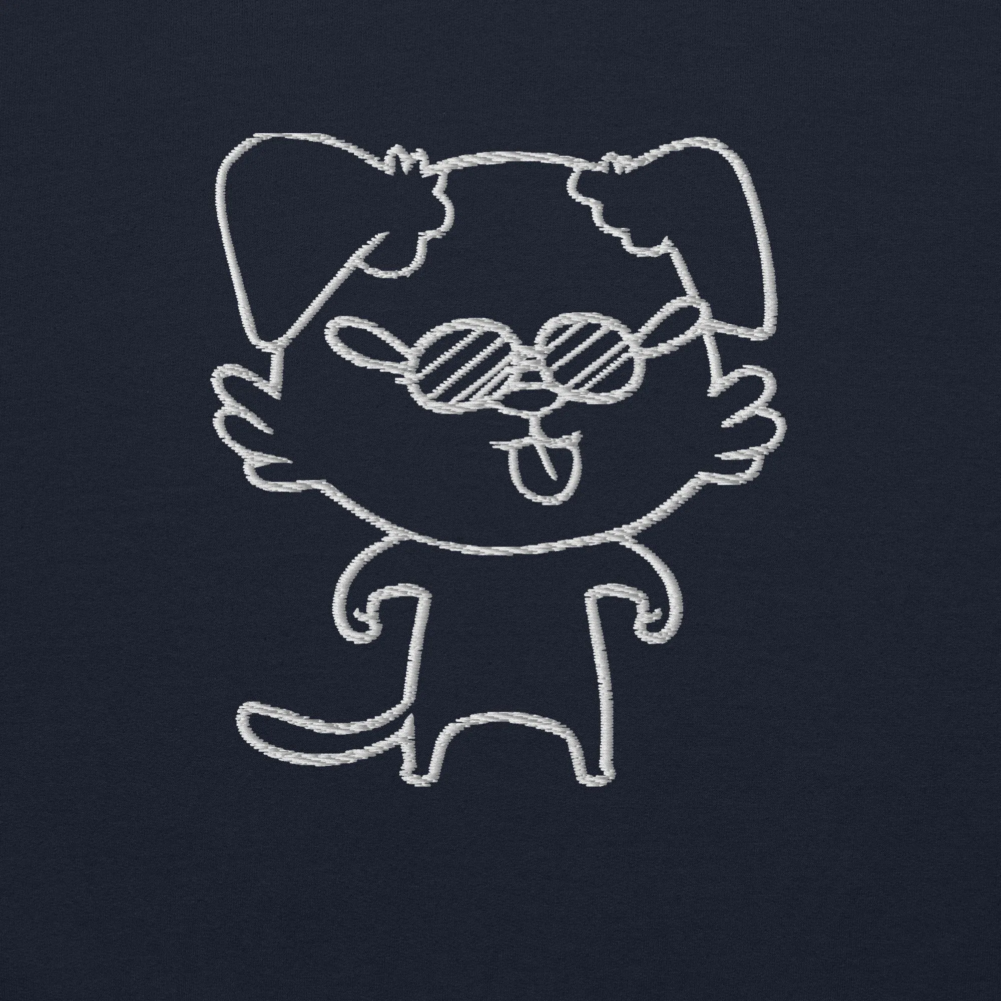 NOT THE LITTLE GUY Collection Mascot Embroidered Hoodie