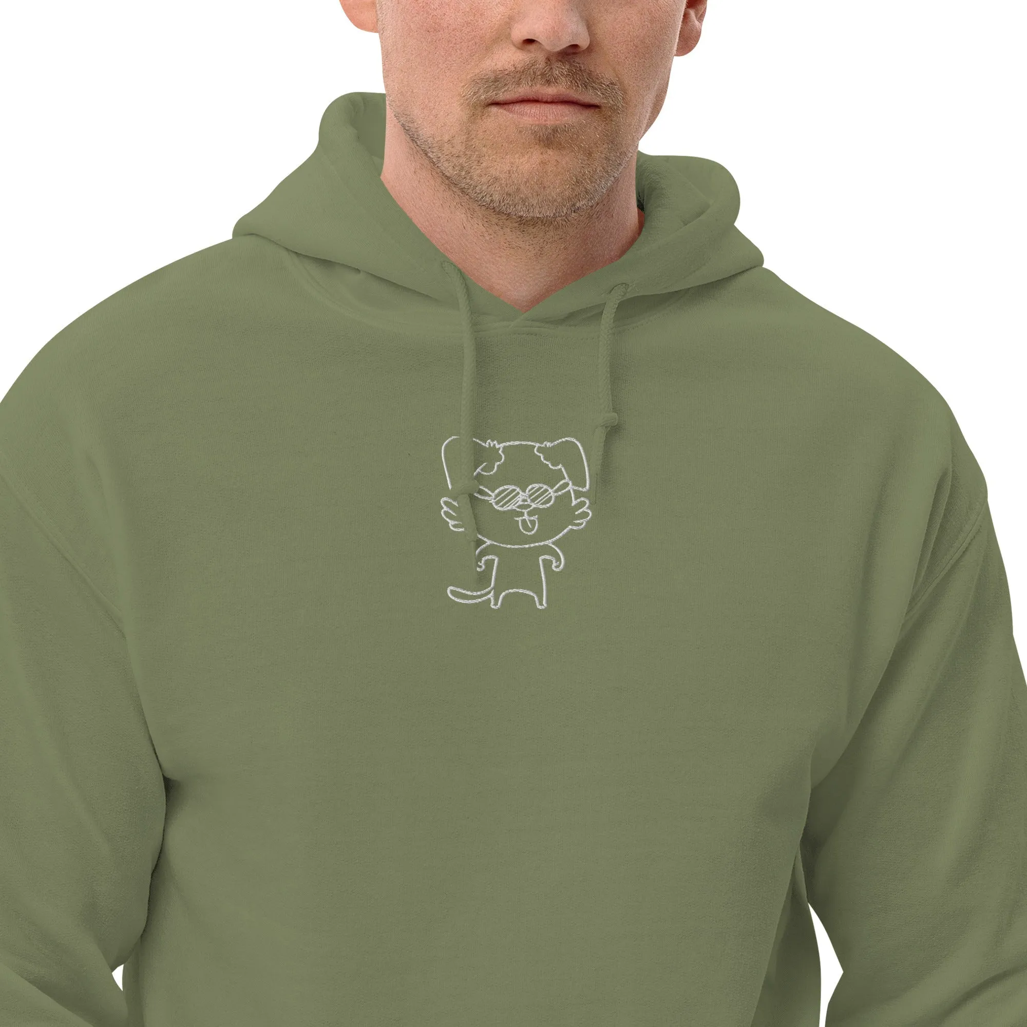 NOT THE LITTLE GUY Collection Mascot Embroidered Hoodie