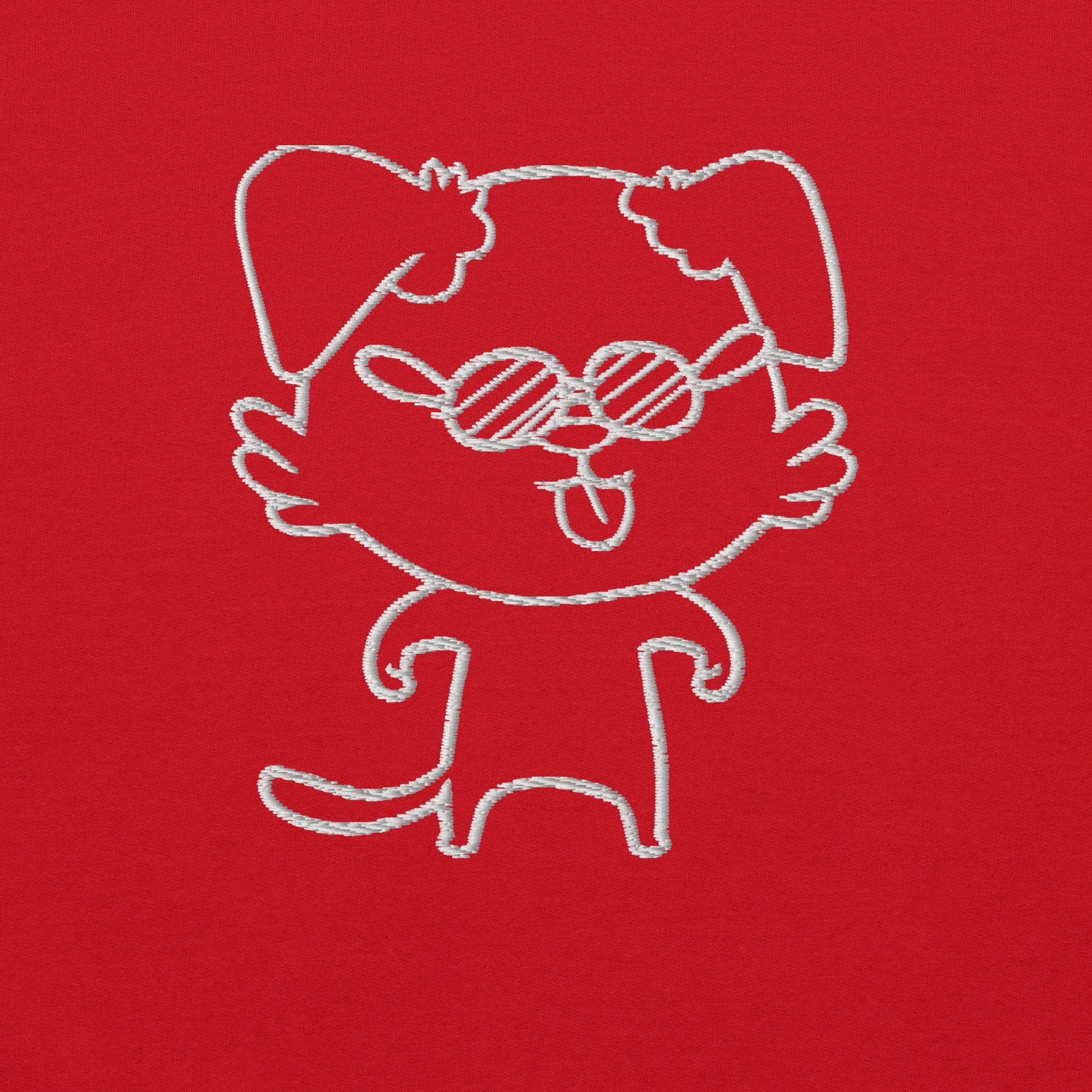 NOT THE LITTLE GUY Collection Mascot Embroidered Hoodie