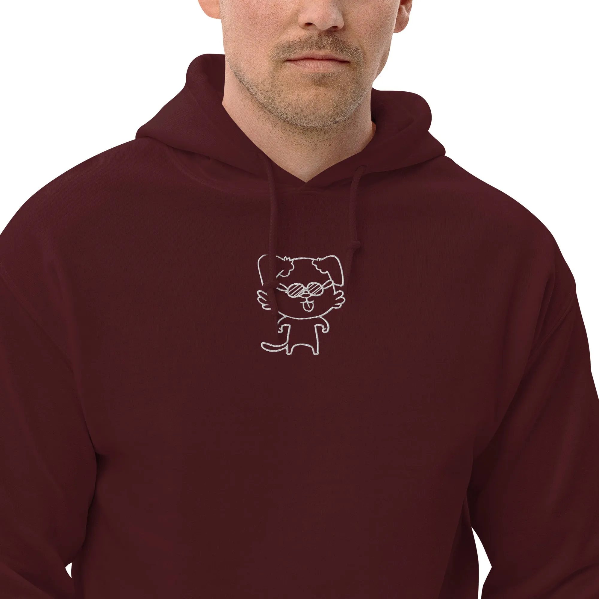 NOT THE LITTLE GUY Collection Mascot Embroidered Hoodie