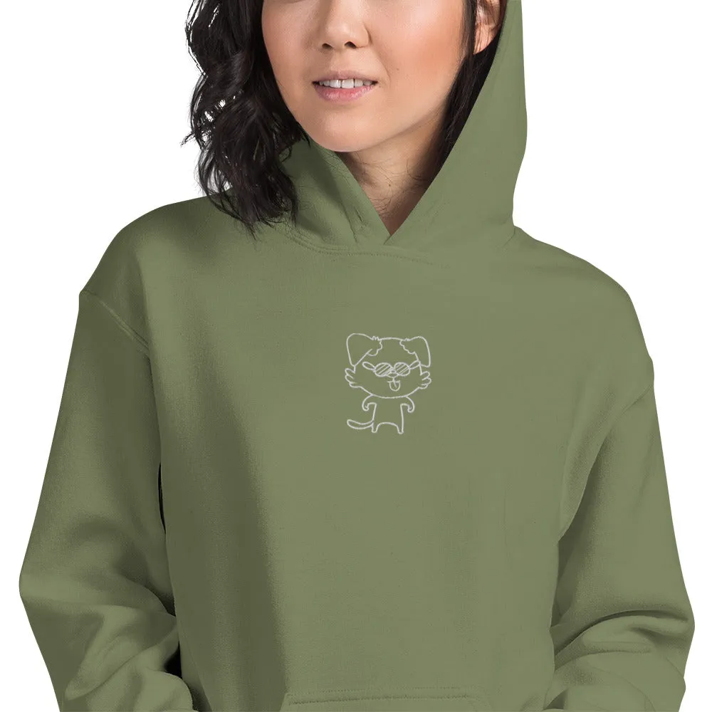 NOT THE LITTLE GUY Collection Mascot Embroidered Hoodie
