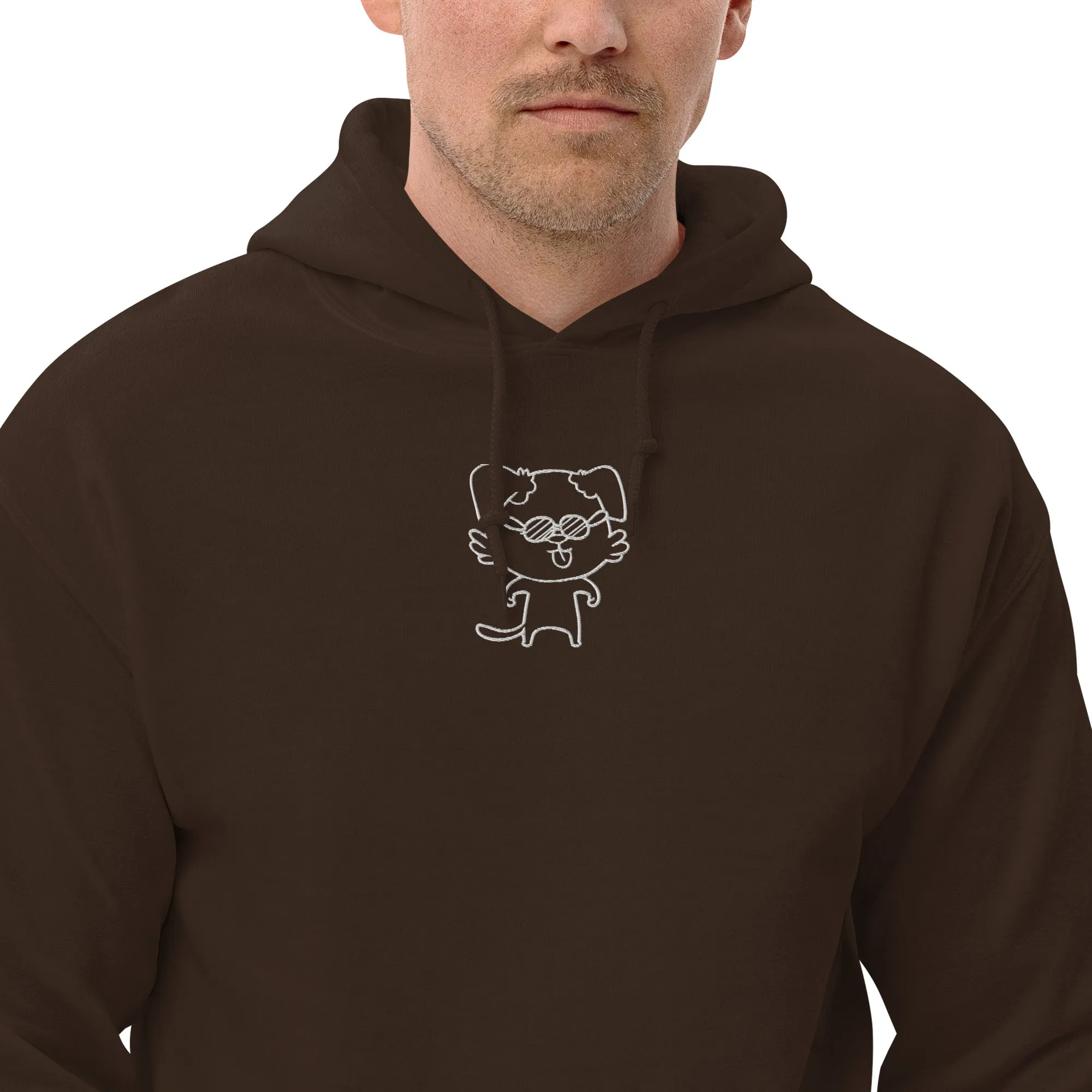 NOT THE LITTLE GUY Collection Mascot Embroidered Hoodie