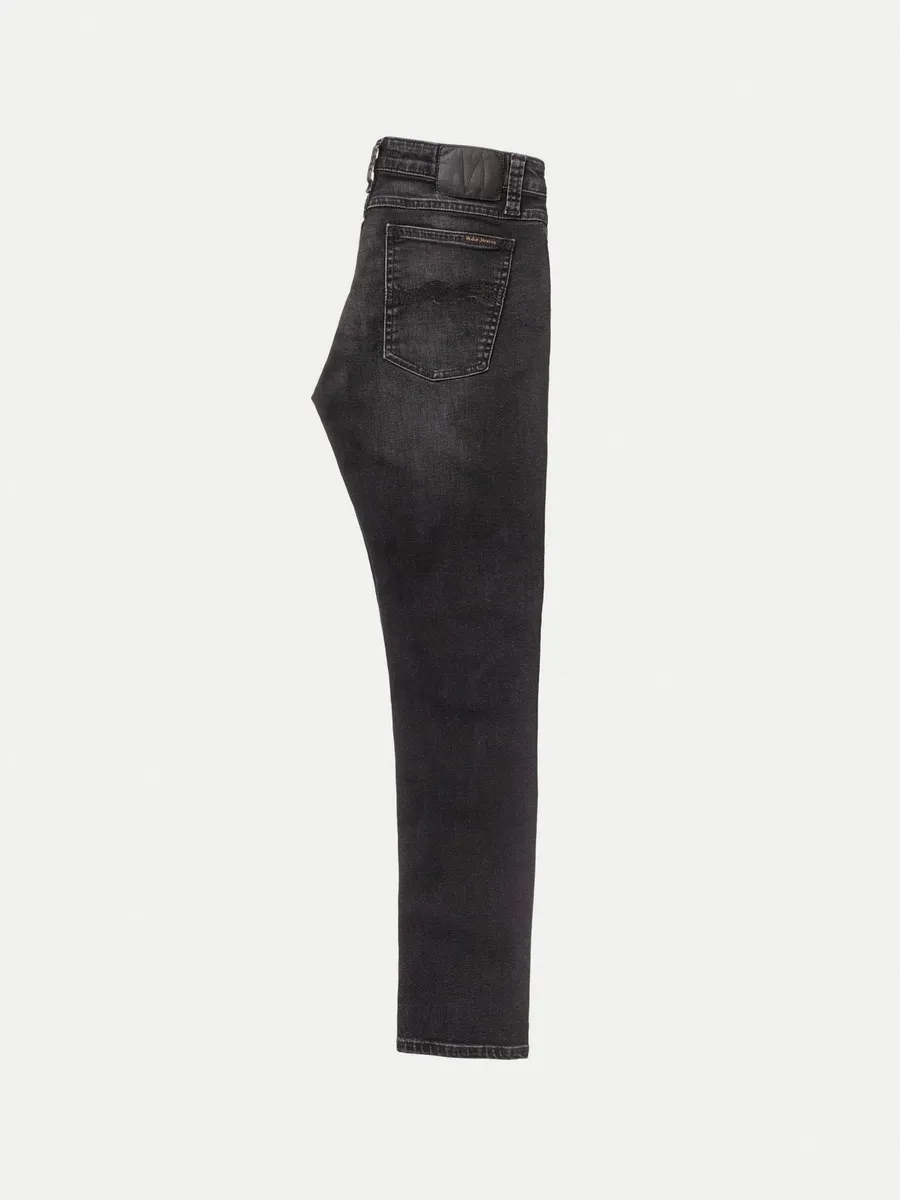 【Nudie Jeans】低腰窄版貼身 超彈性丹寧褲／12.75oz／Skinny Lin Worn Black