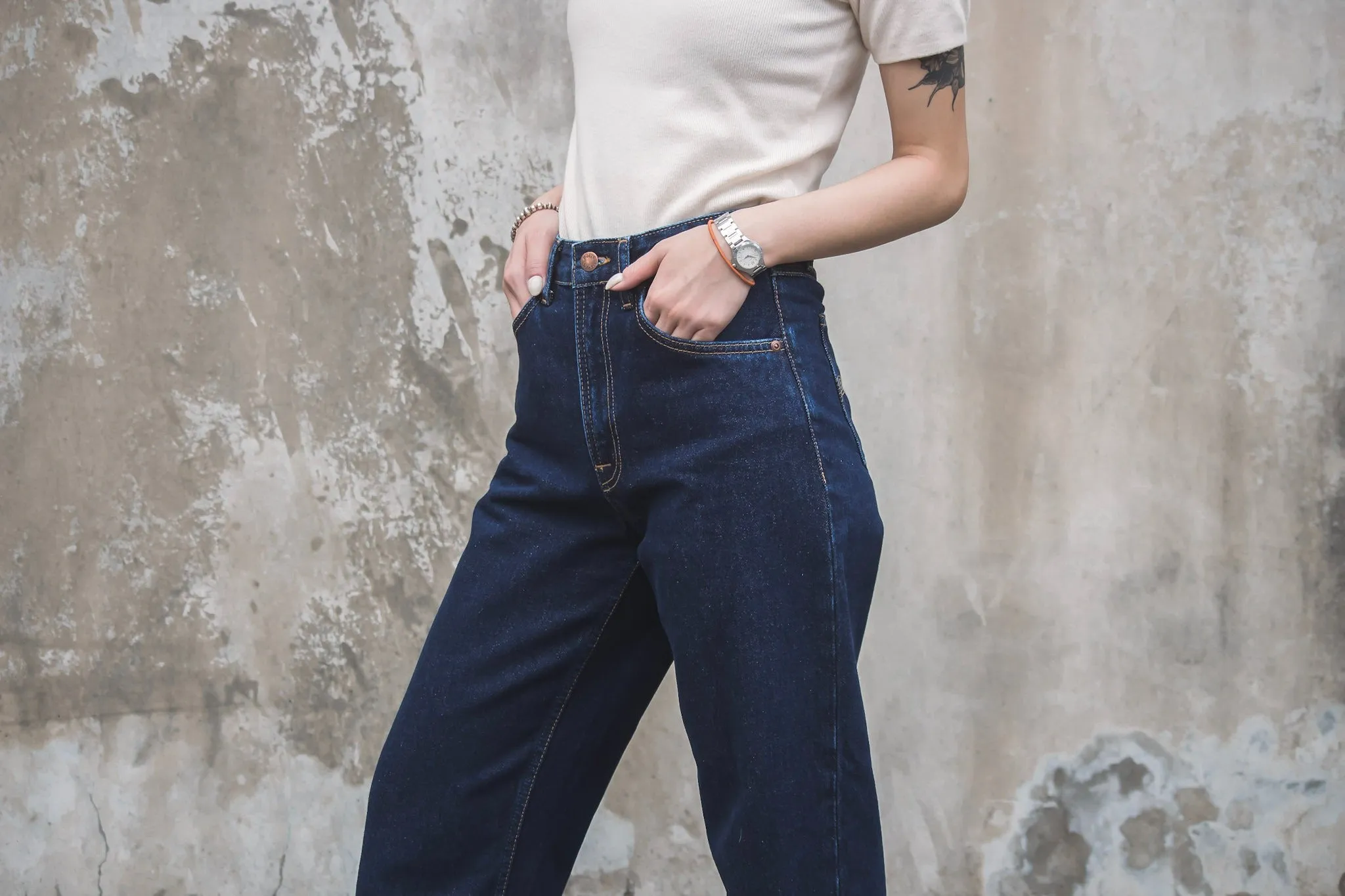 【Nudie Jeans】女版高腰寬直筒褲 / Clean Eileen Heavy Rinse