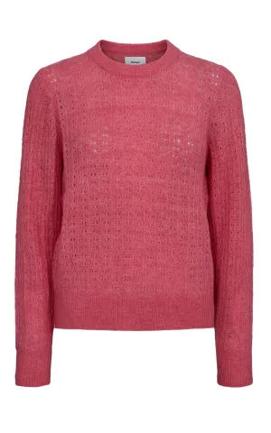Nuriette Pointelle Pullover Camellia Rose