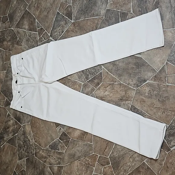 NWOT Rag &amp; Bone Cigarette Jeans Waterbury Buttons Sz 25 in White