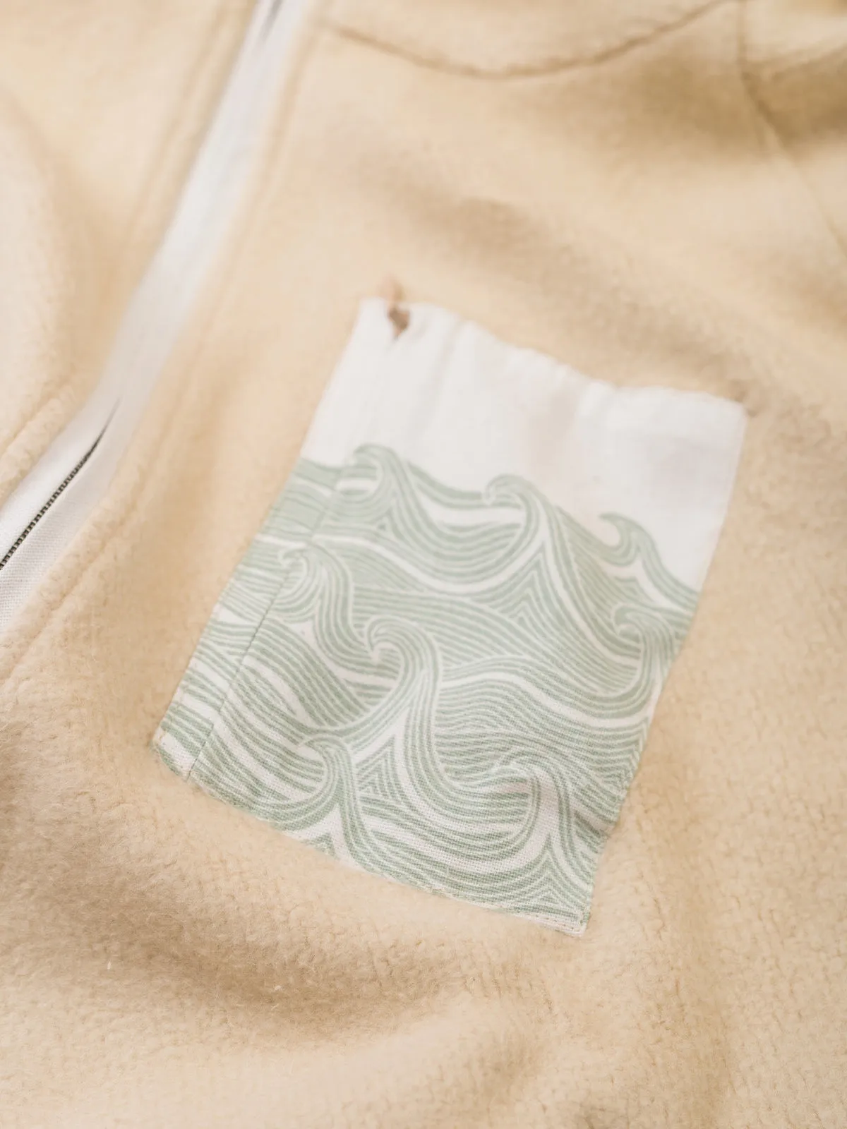 Ocean Waves Sherpa Jacket