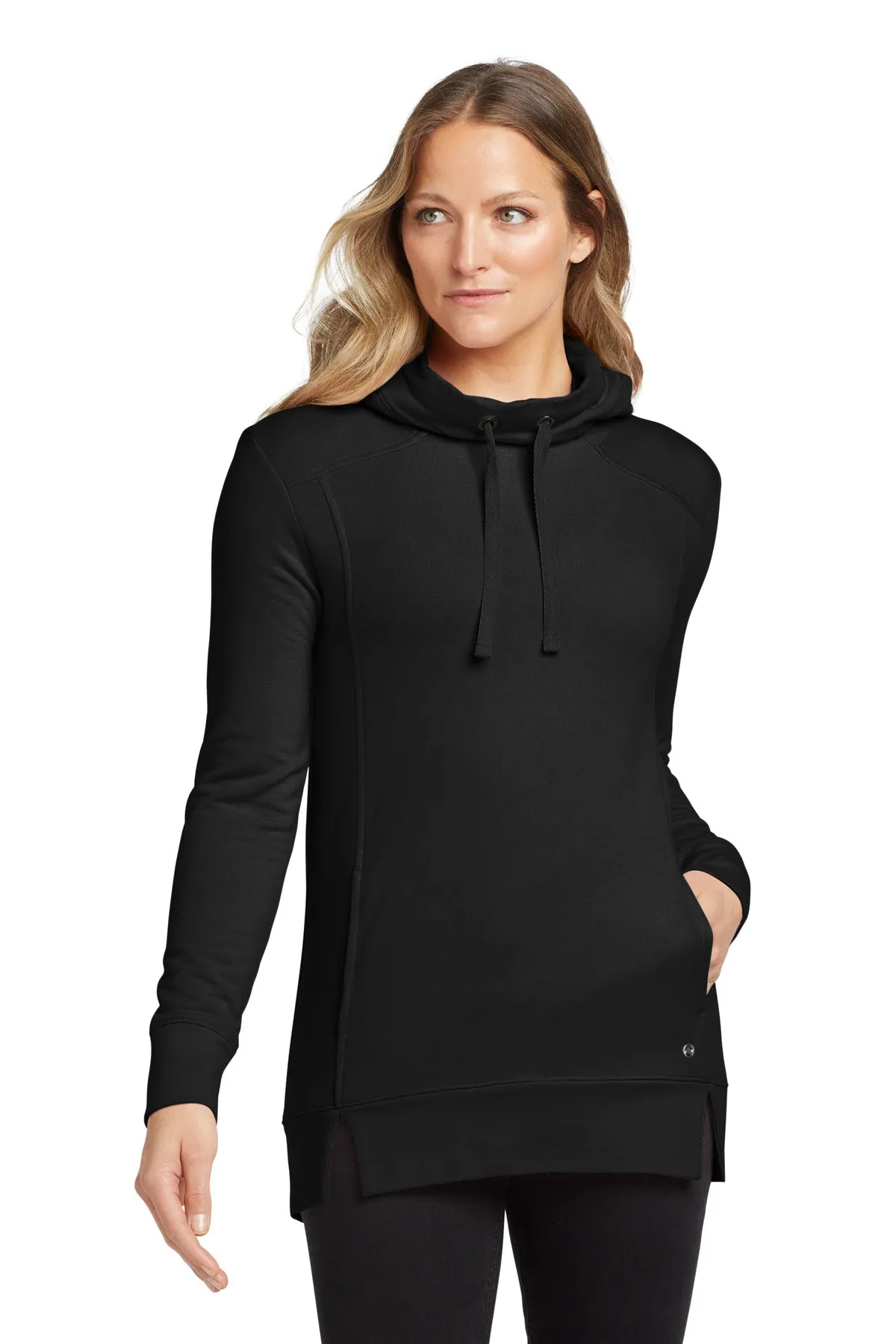 OGIO  Women's Luuma Pullover Fleece Hoodie. LOG810 Blacktop