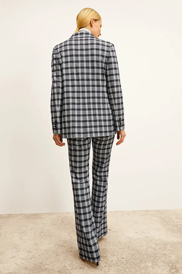 O'Hara Boyfriend Blazer - Knit Suiting :: Checkmate