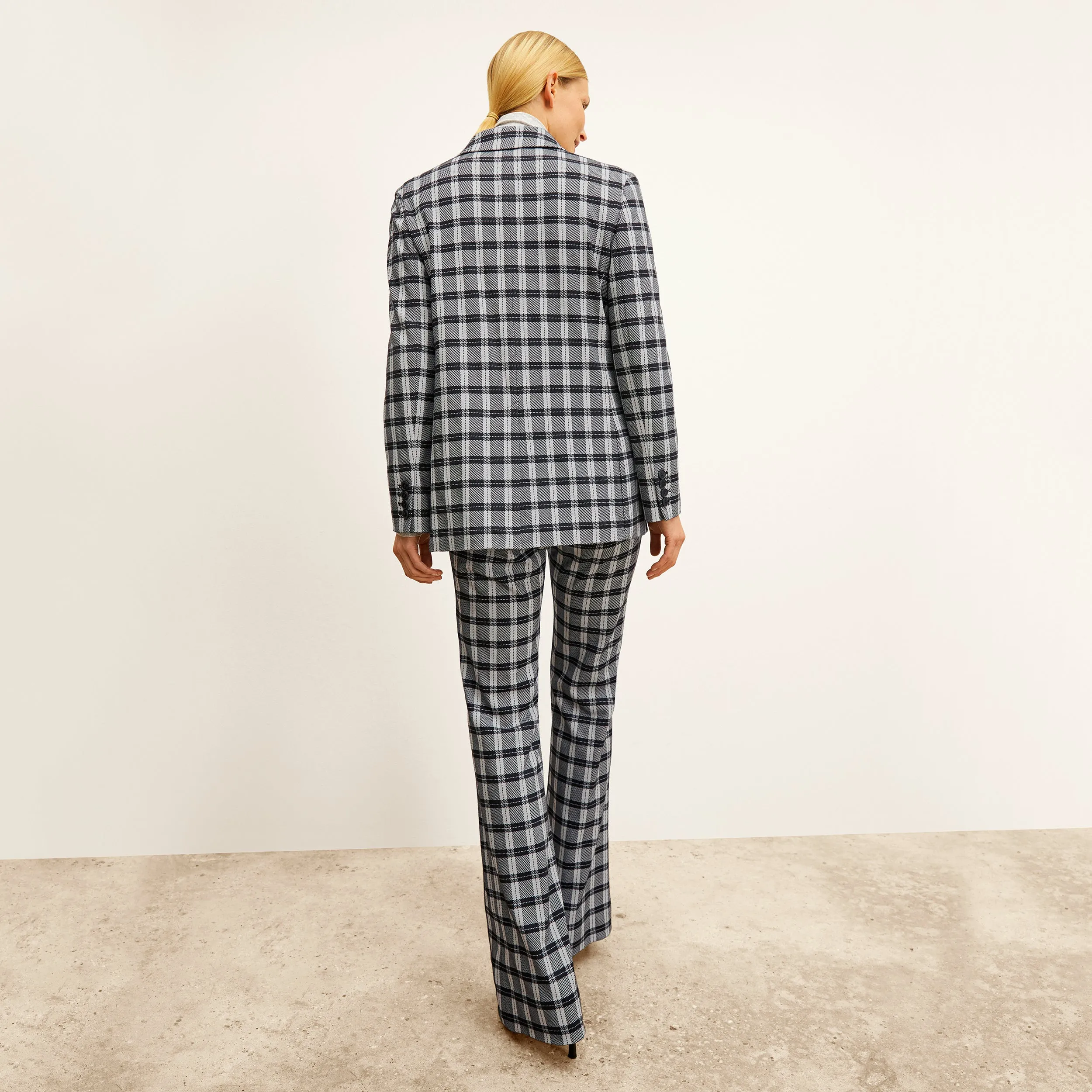 O'Hara Boyfriend Blazer - Knit Suiting :: Checkmate