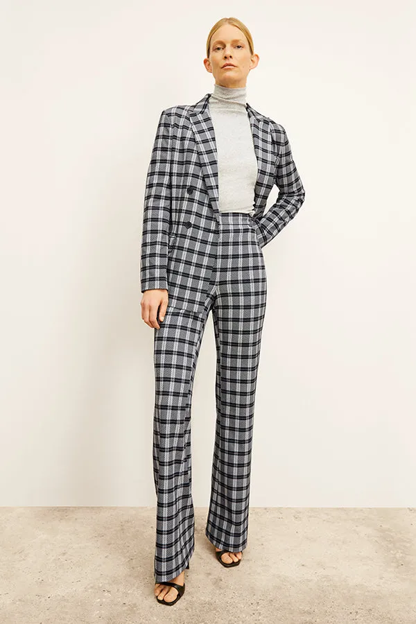 O'Hara Boyfriend Blazer - Knit Suiting :: Checkmate