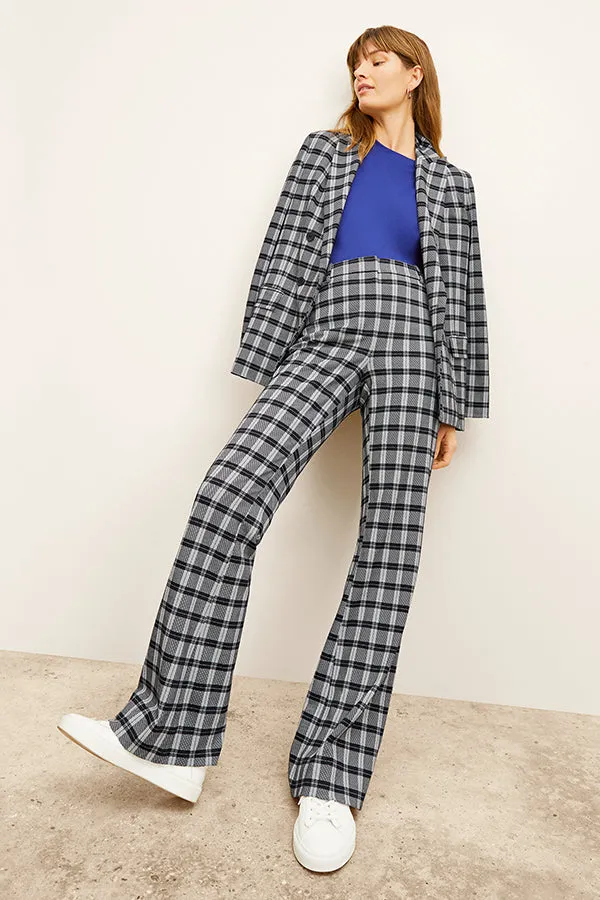O'Hara Boyfriend Blazer - Knit Suiting :: Checkmate