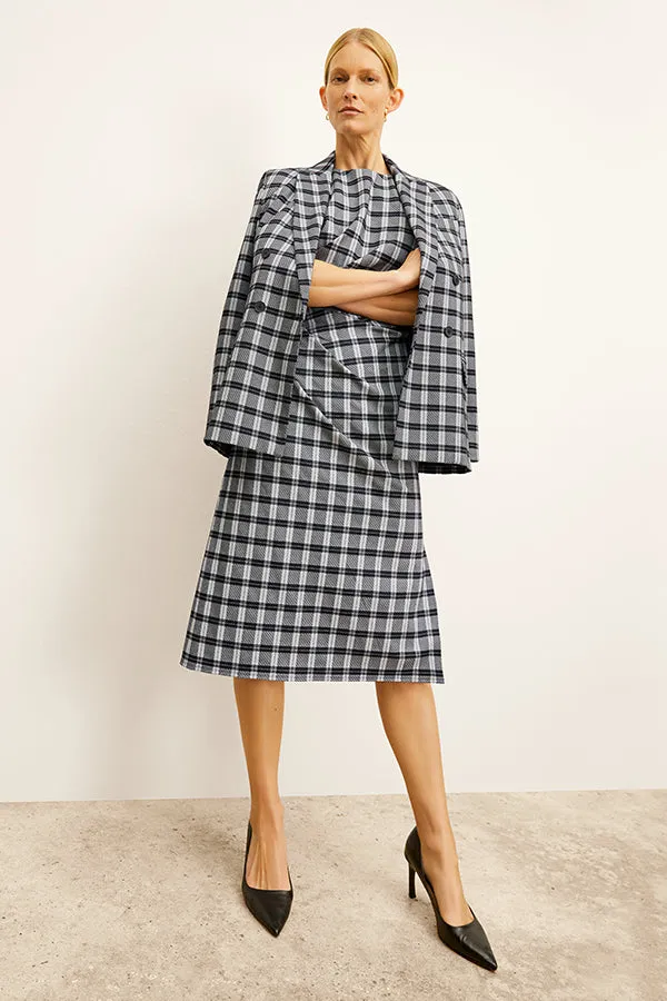 O'Hara Boyfriend Blazer - Knit Suiting :: Checkmate