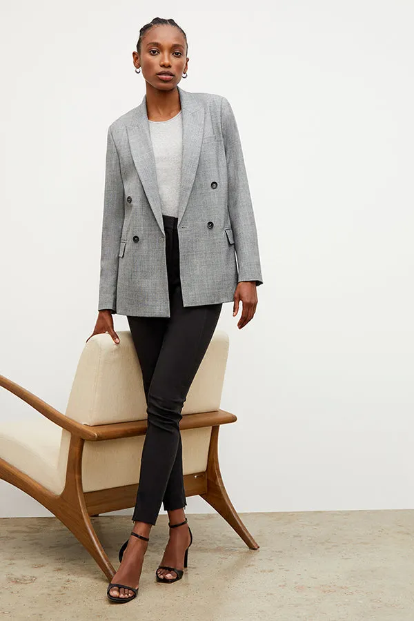 O'Hara Boyfriend Blazer - Sharkskin :: Black / White