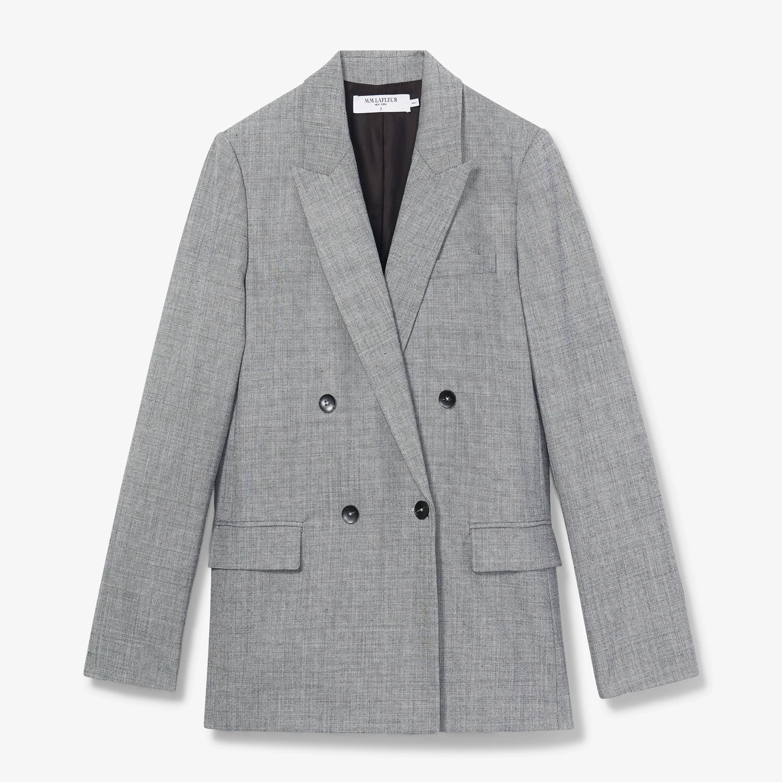 O'Hara Boyfriend Blazer - Sharkskin :: Black / White
