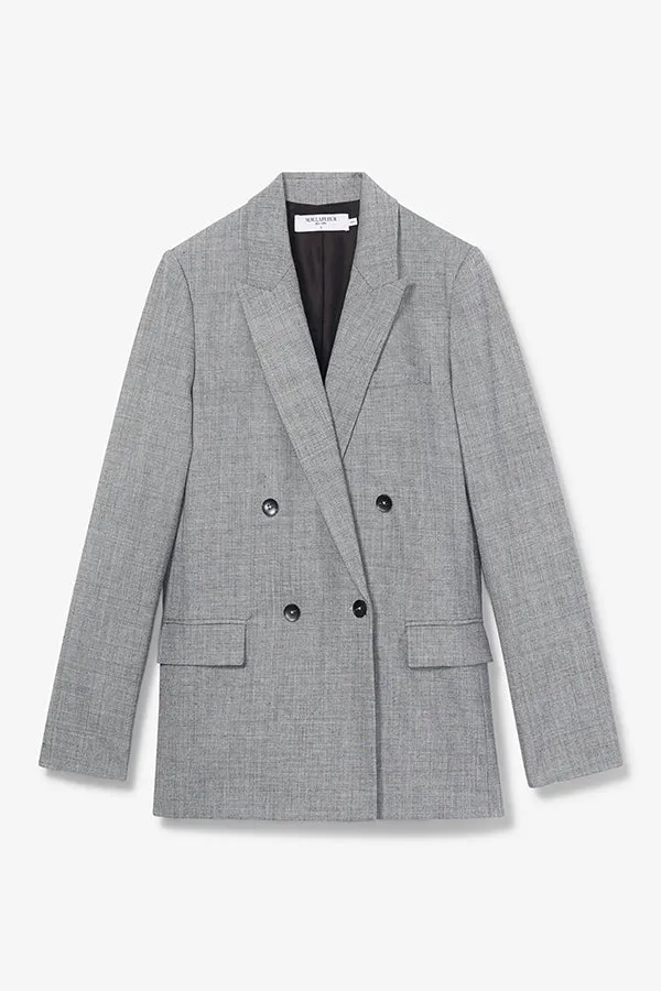 O'Hara Boyfriend Blazer - Sharkskin :: Black / White