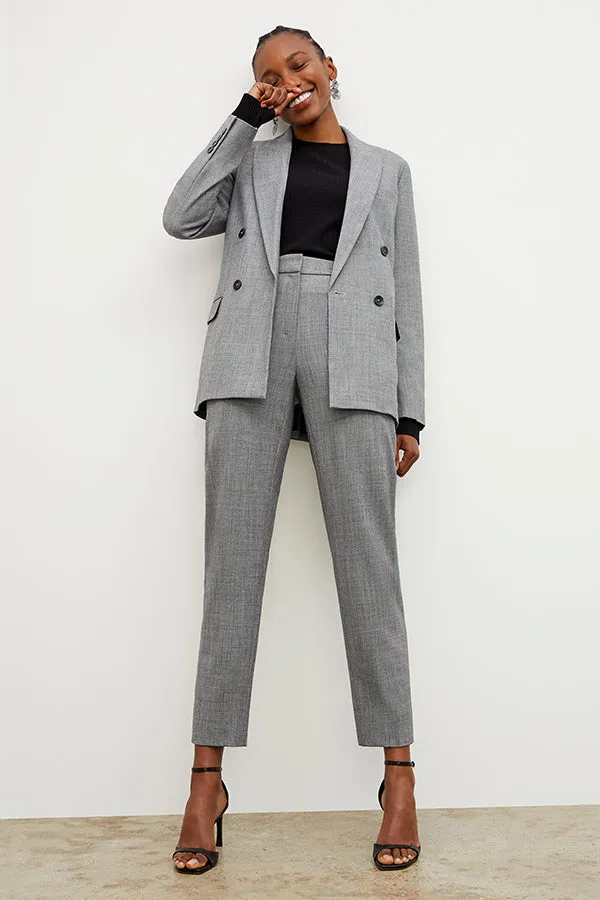 O'Hara Boyfriend Blazer - Sharkskin :: Black / White