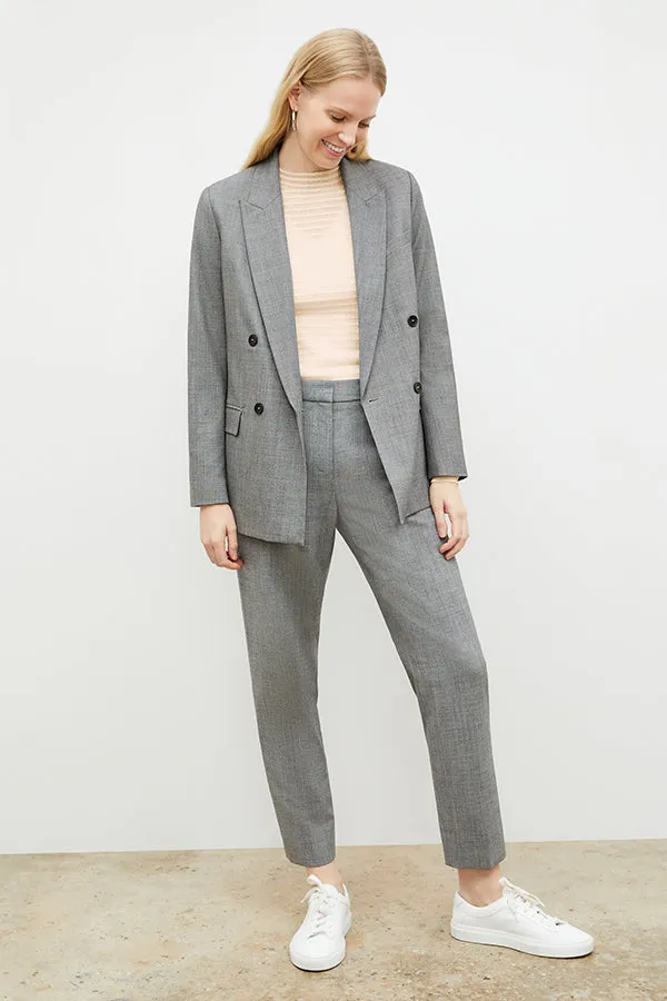 O'Hara Boyfriend Blazer - Sharkskin :: Black / White
