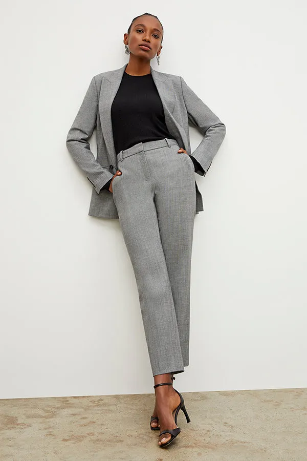 O'Hara Boyfriend Blazer - Sharkskin :: Black / White