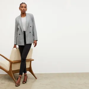 O'Hara Boyfriend Blazer - Sharkskin :: Black / White