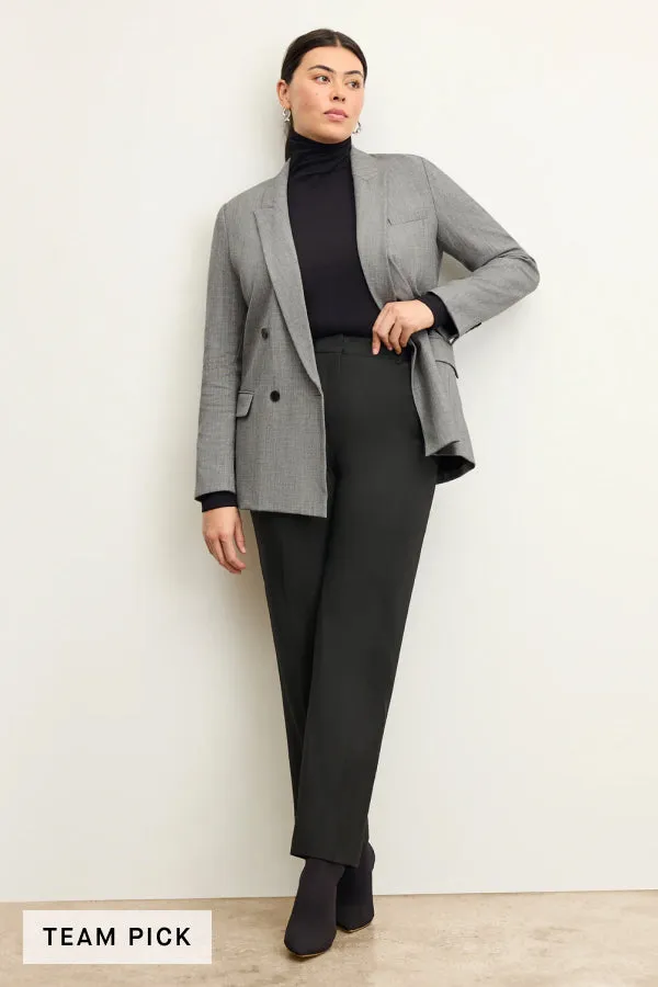 O'Hara Boyfriend Blazer - Sharkskin :: Black / White