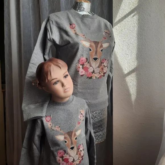 OhDeer Matching Sweaters Sustainable Organic XL/3T