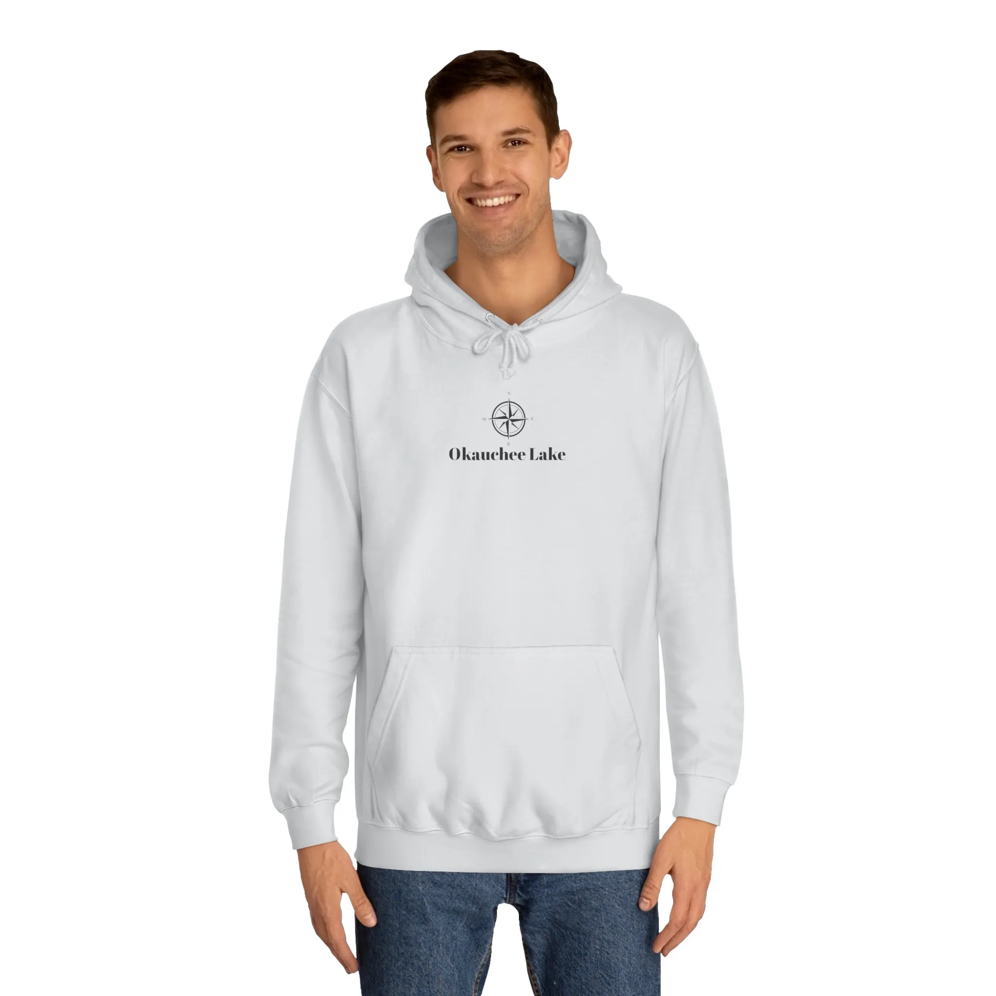 Okauchee Lake Compass Rose Medium Weight Hoodie