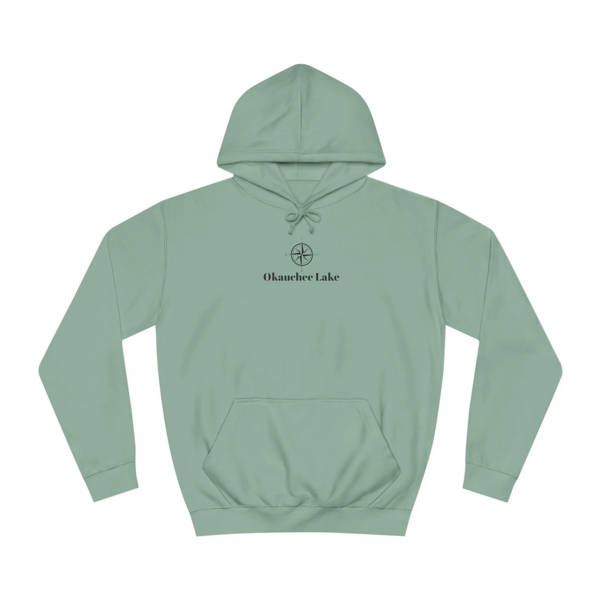 Okauchee Lake Compass Rose Medium Weight Hoodie
