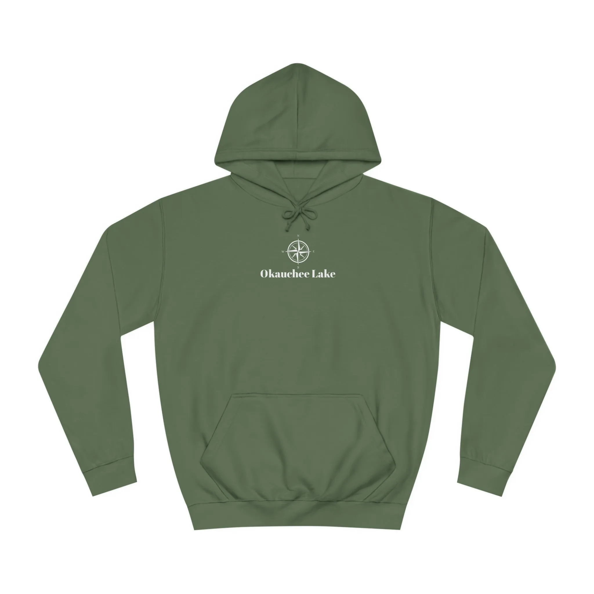 Okauchee Lake Compass Rose Medium Weight Hoodie