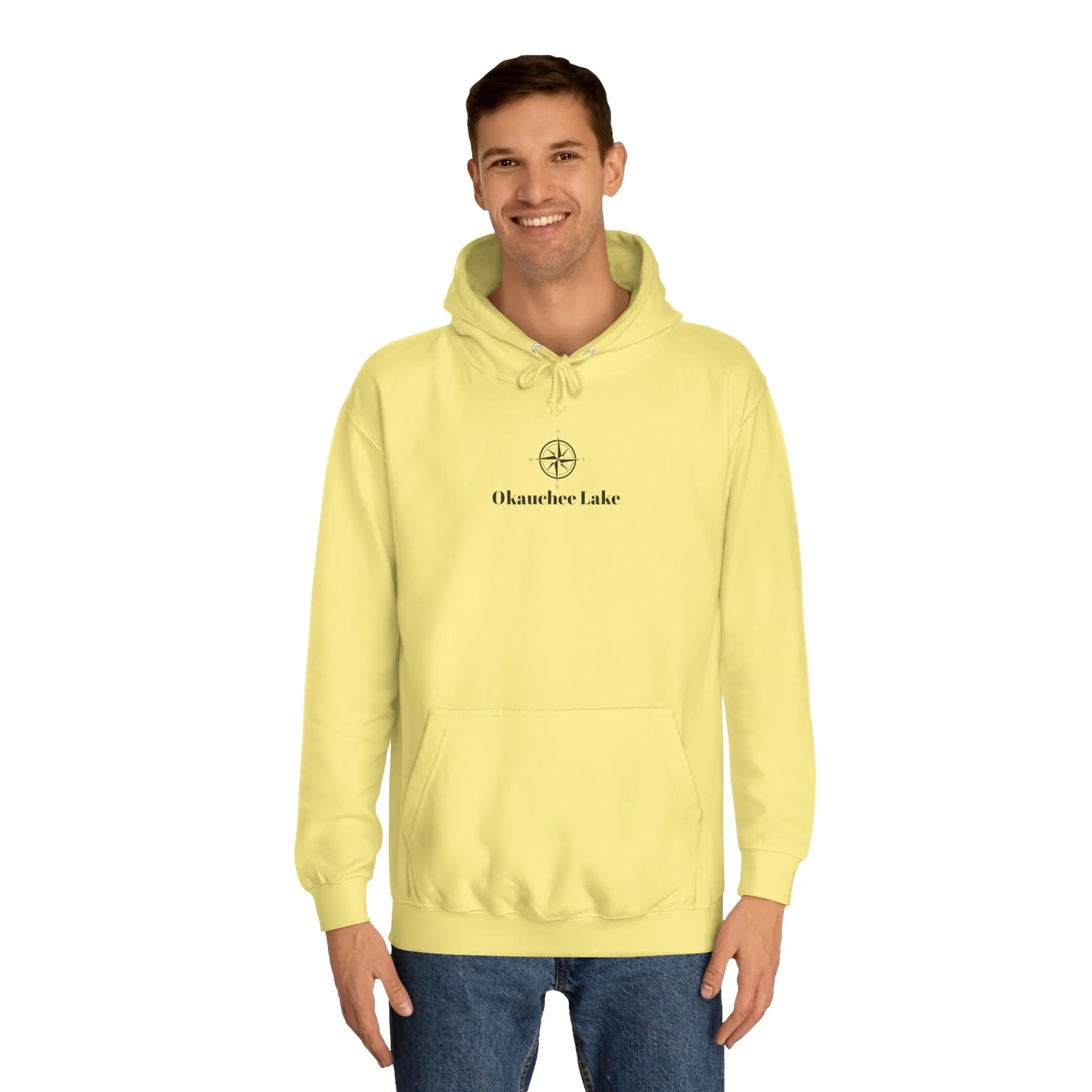 Okauchee Lake Compass Rose Medium Weight Hoodie