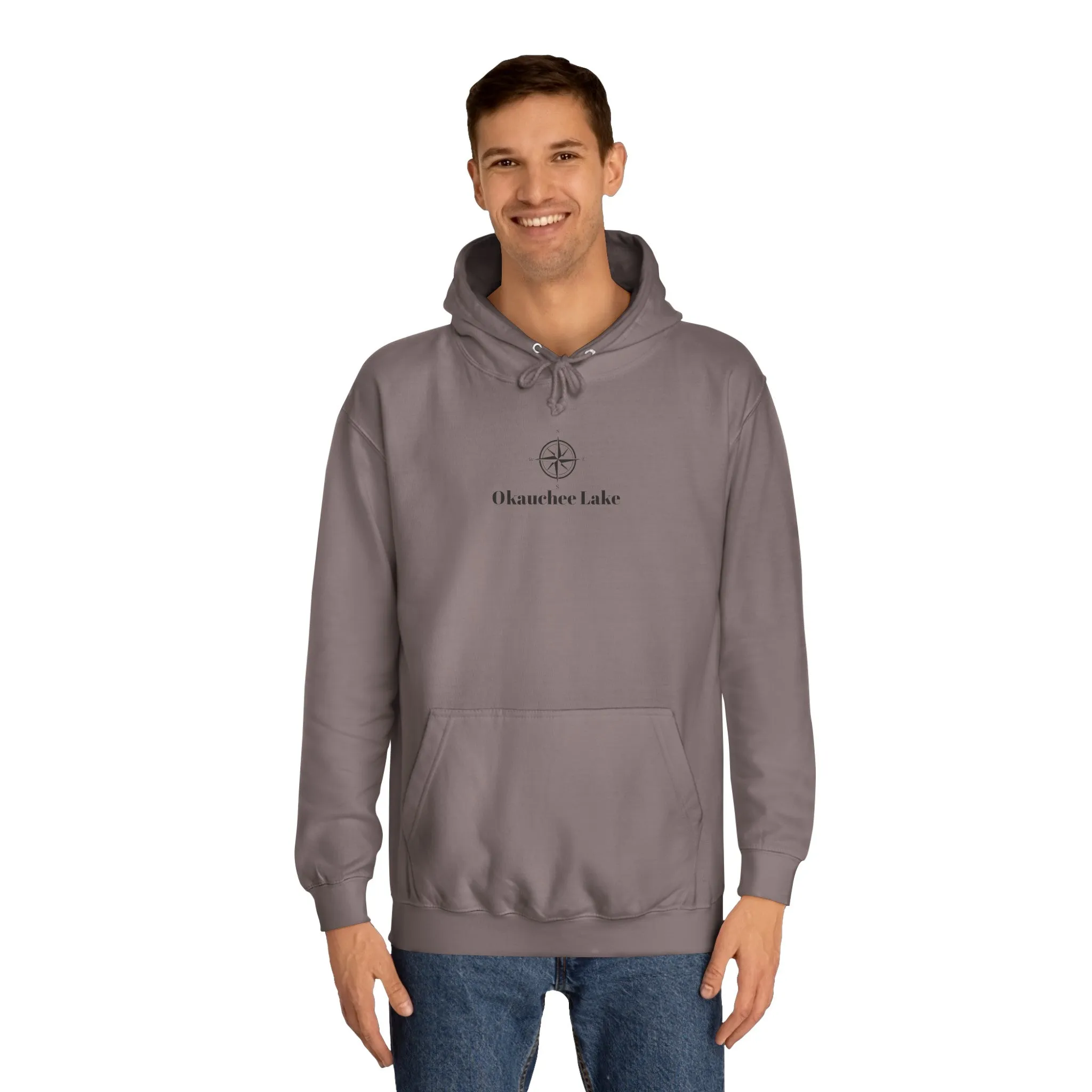 Okauchee Lake Compass Rose Medium Weight Hoodie