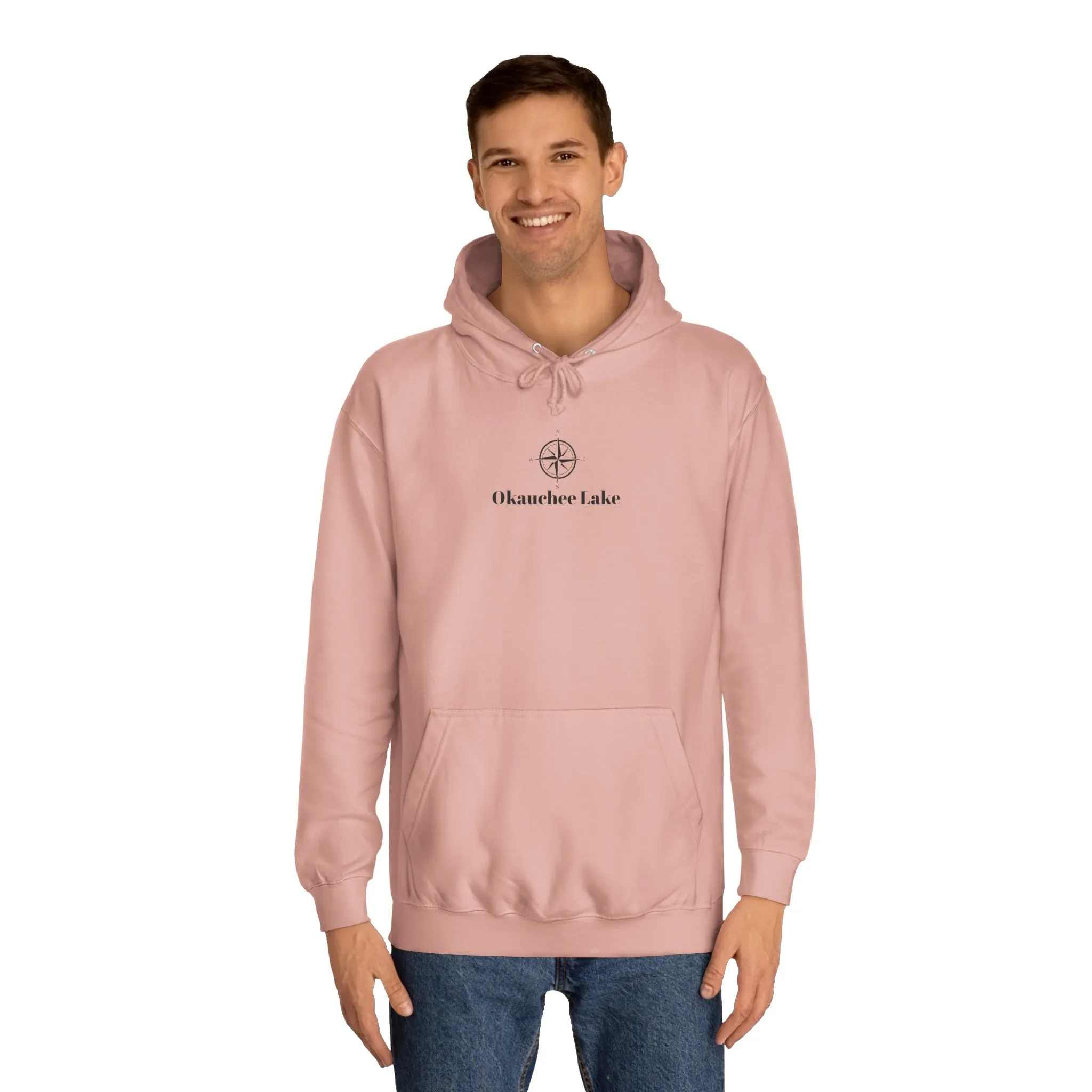 Okauchee Lake Compass Rose Medium Weight Hoodie