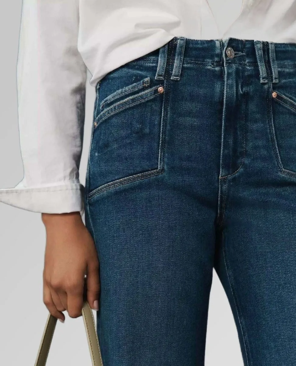 Paige Anessa Dark Pocket Jeans Amoroso