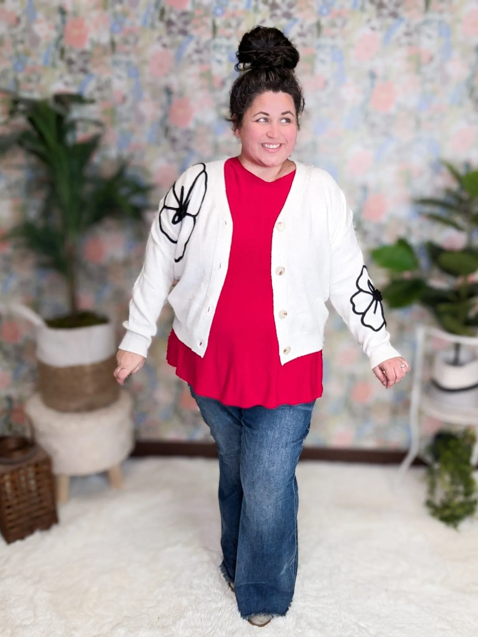 Paige Solid Scoopneck Dolman Top w/ Ruffle Sleeve (3 Colors)