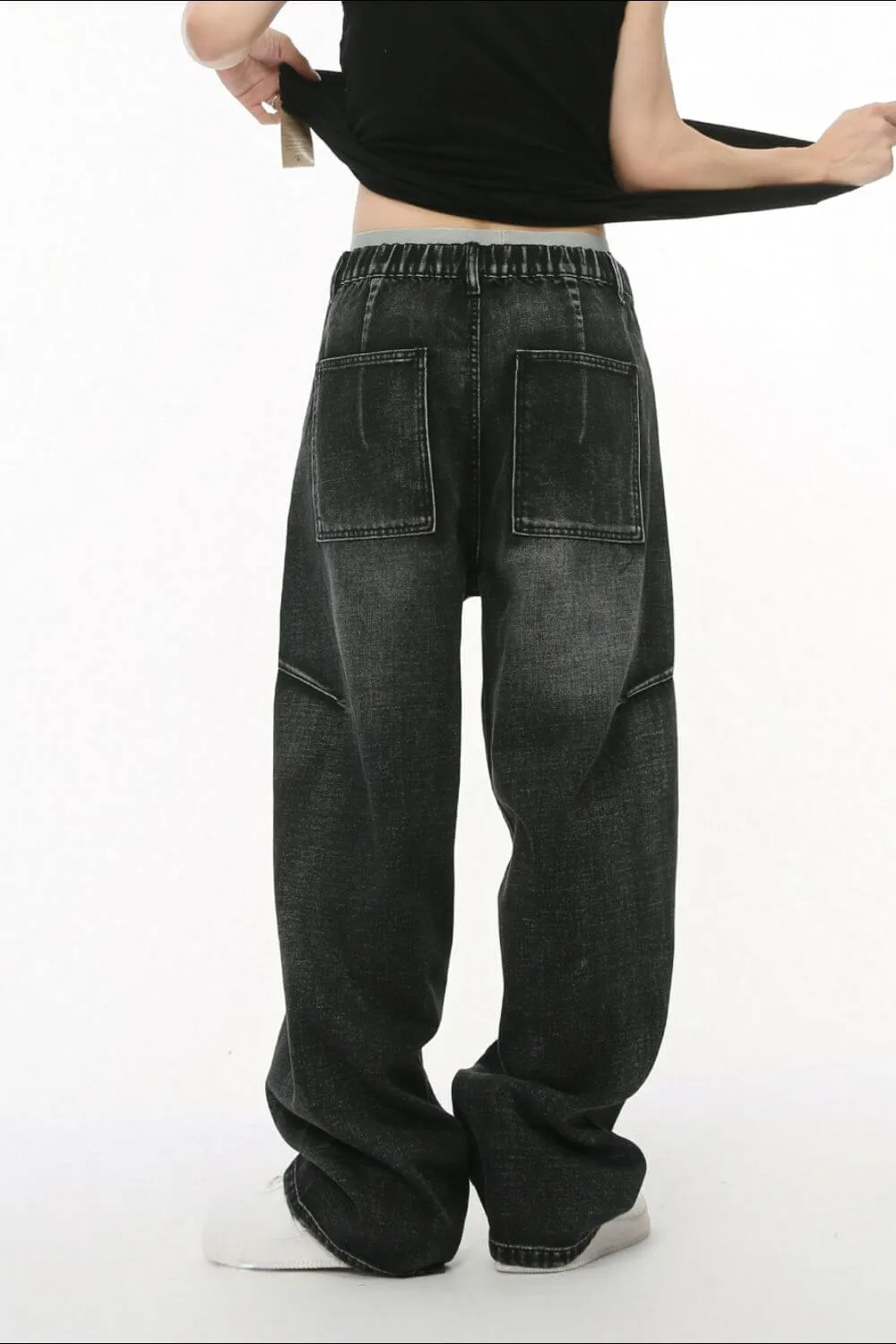 Panelled Straight Leg Jeans – Built for Comfort
