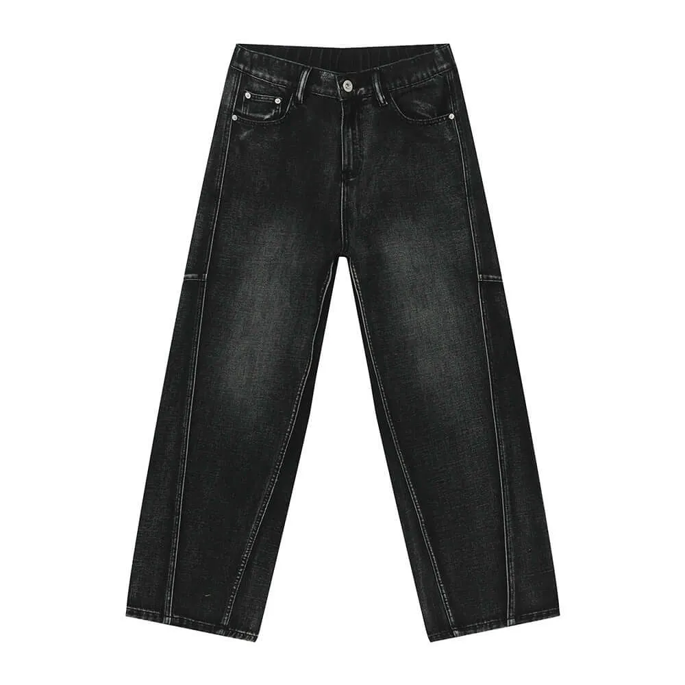 Panelled Straight Leg Jeans – Built for Comfort