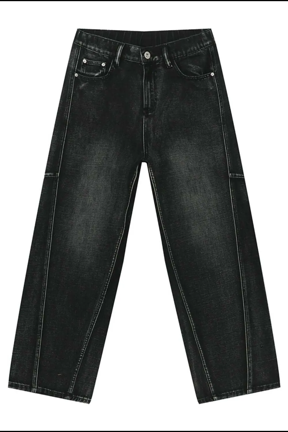 Panelled Straight Leg Jeans – Built for Comfort