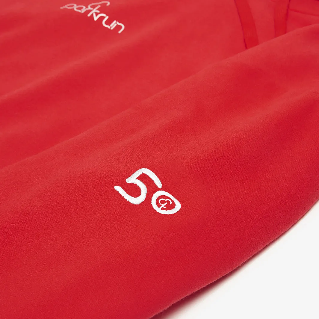 parkrun Milestone Women's Hoodie 50 - Red