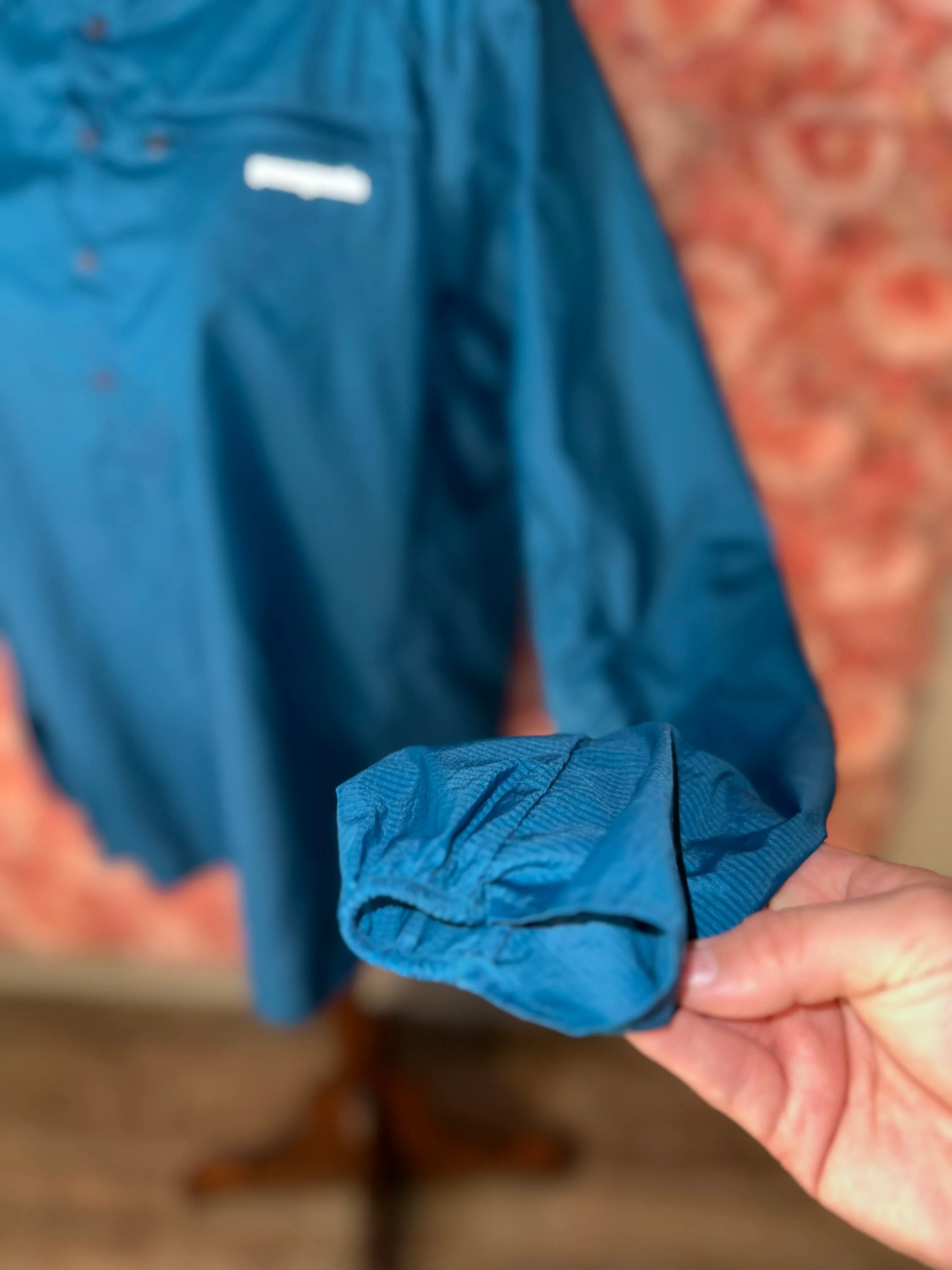 Patagonia (Medium) Blue Lightweight Quarter Button Up Windbreaker