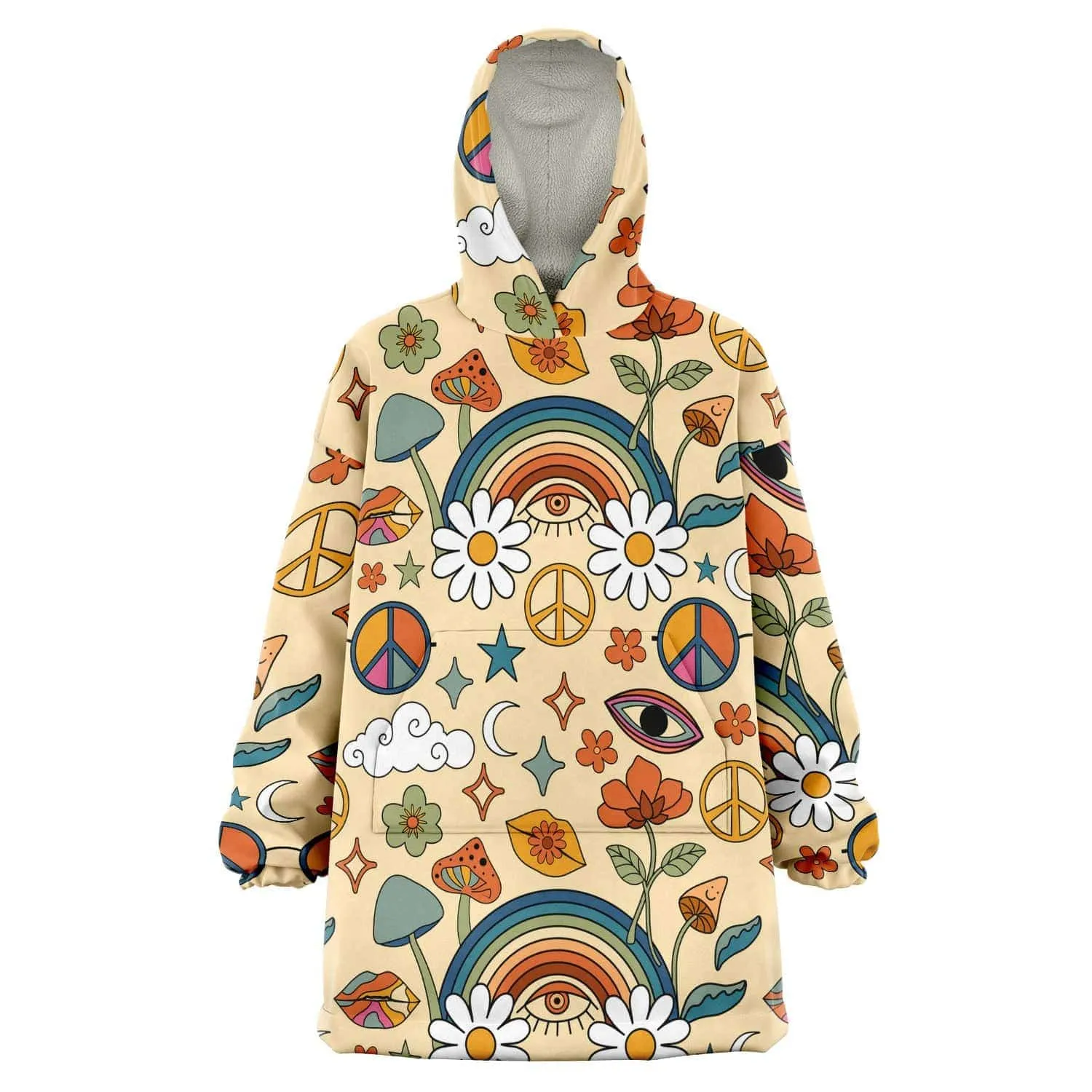 Peace And Love | Wearable Blanket Hoodie