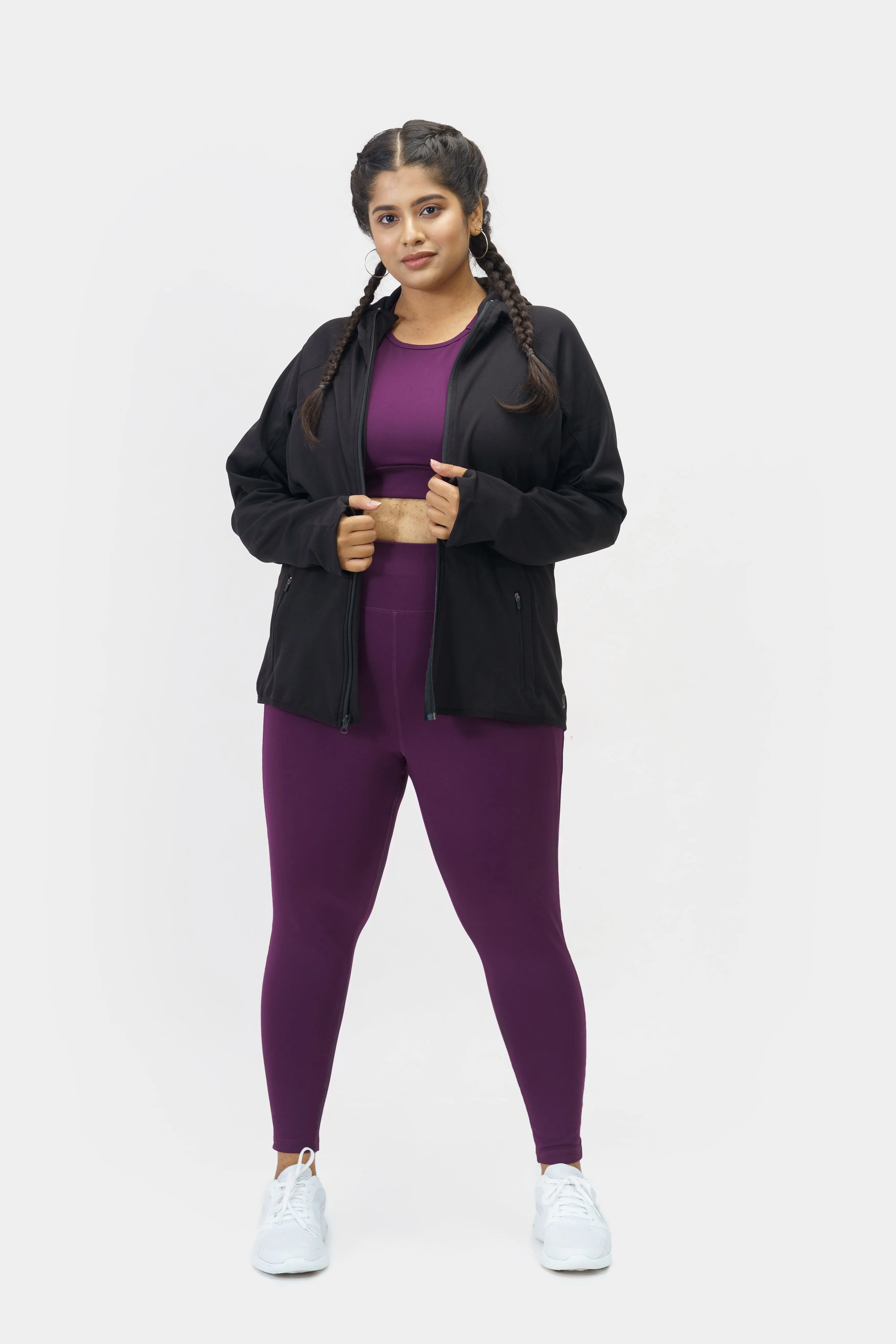 Performance Hooded Jacket: Black